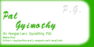 pal gyimothy business card